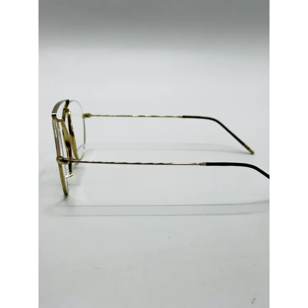 Morel 1880 Eyeglasses Frames Arsene 60122M-DM12 Gold Semi-Rimless 52-19-145